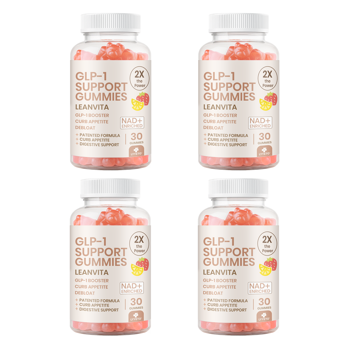 Lyyeto® LeanVita GLP-1 with NAD+Gummies 👙2