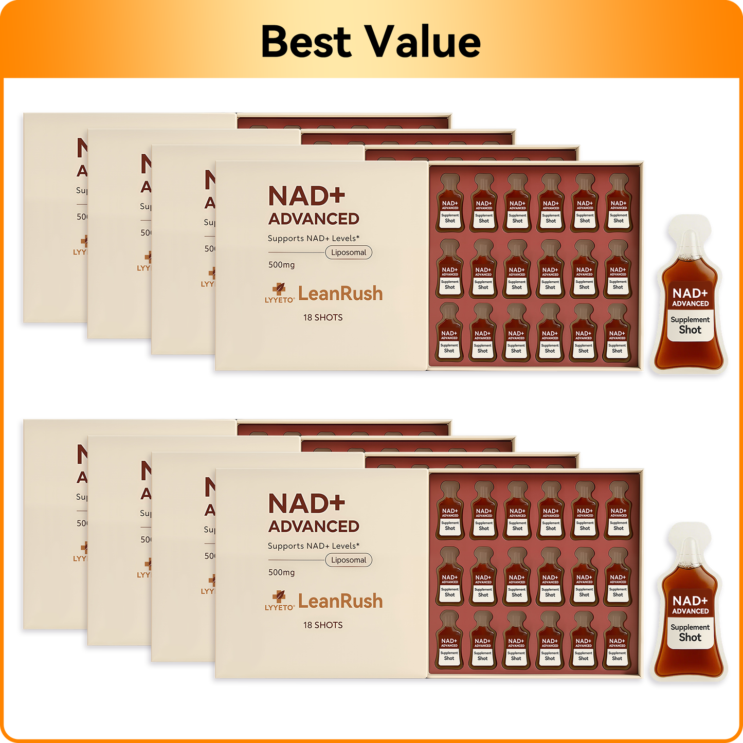 Lyyeto® LeanRush NAD+ & GLP-1 Weight Loss Shots