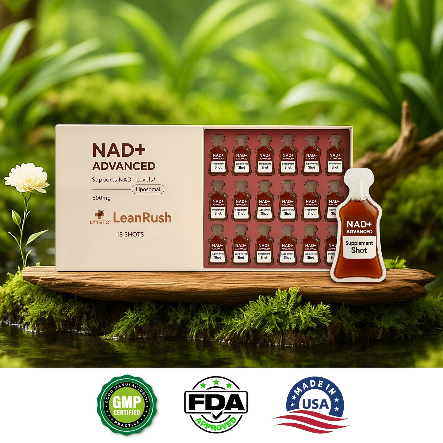 Lyyeto® LeanRush NAD+ & GLP-1 Weight Loss Shots