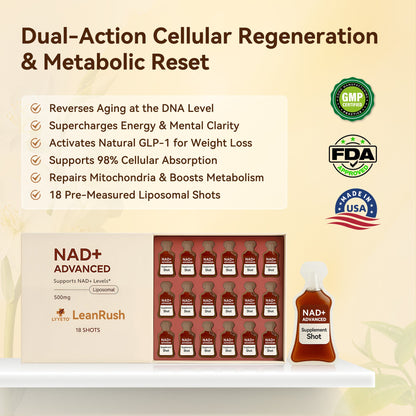 Lyyeto® LeanRush NAD+ & GLP-1 Weight Loss Shots