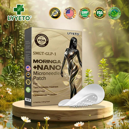 Lyyeto® 💕💕𝐌𝐨𝐫𝐢𝐧𝐠𝐚+𝐍𝐚𝐧𝐨 𝐌𝐢𝐜𝐫𝐨𝐧𝐞𝐞𝐝𝐥𝐞 𝐏𝐚𝐭𝐜𝐡 𝐰𝐢𝐭𝐡 𝐒𝐌𝐆𝐓-𝐆𝐋𝐏-𝟏 & 𝐌𝐚𝐭𝐫𝐢𝐱𝐲𝐥 𝟑𝟎𝟎𝟎 – 𝐒𝐥𝐢𝐦𝐦𝐢𝐧𝐠, 𝐒𝐤𝐢𝐧 𝐓𝐢𝐠𝐡𝐭𝐞𝐧𝐢𝐧𝐠, 𝐁𝐥𝐨𝐨𝐝 𝐒𝐮𝐠𝐚𝐫 𝐒𝐮𝐩𝐩𝐨𝐫𝐭, 𝐍𝐨 𝐈𝐧𝐣𝐞𝐜𝐭𝐢𝐨𝐧, 𝟕-𝐃𝐚𝐲 𝐑𝐞𝐬𝐮𝐥𝐭🥇