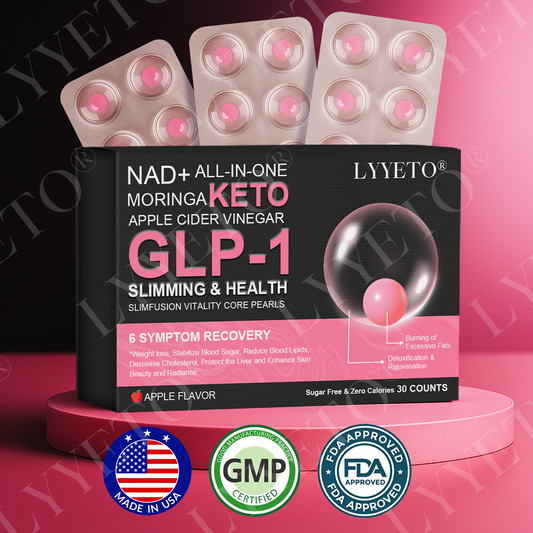 Lyyeto® GLP-1 Slimming & Health SlimFusion Vitality Core Pearls - NAD+ Moringa & ACV ♠︎